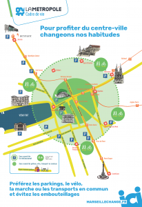 Plan accès centre-ville de Marseille