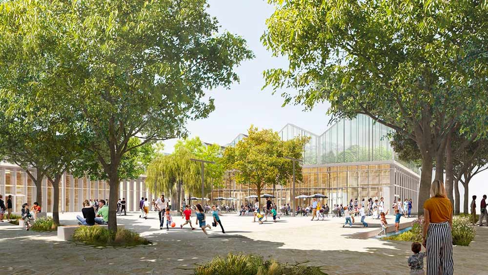 La nouvelle place publique : Sur 2 500 m2, la nouvelle place accueillera commerces, activités et lieux de détente autour d’un espace public de haute qualité urbaine et architecturale. Ce lieu de rendez-vous, de haute qualité urbaine, offrira des espaces de convivialité idéaux pour flâner et se restaurer.