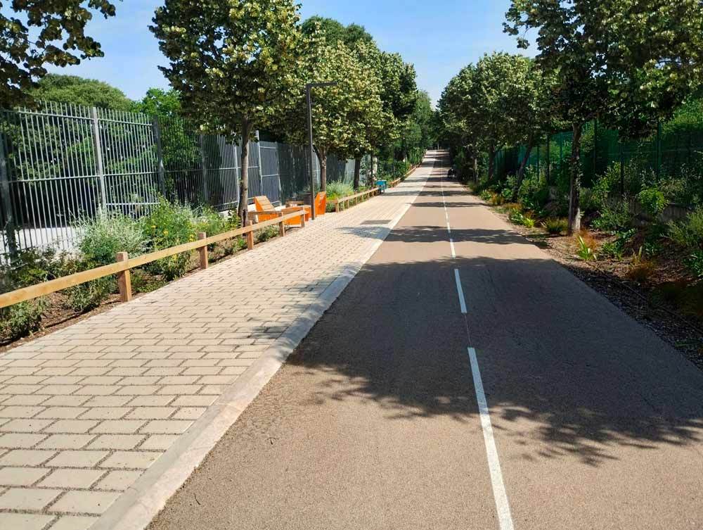 Les cheminements et placettes : Le projet prévoit la création et le réaménagement de plusieurs cheminements afin de faciliter les déplacements à pied au sein du quartier.