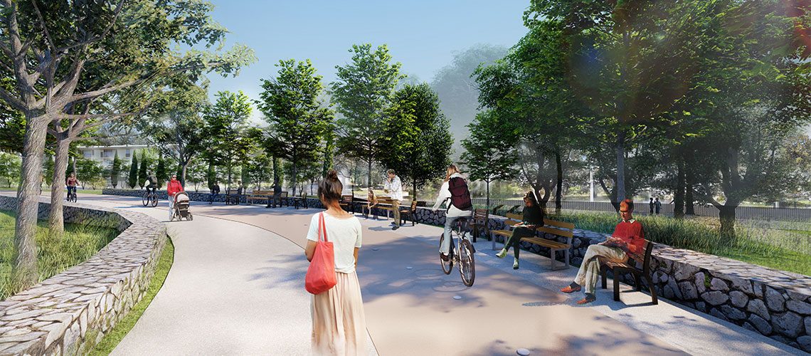 Vue 3D Boulevard Urbain Sud