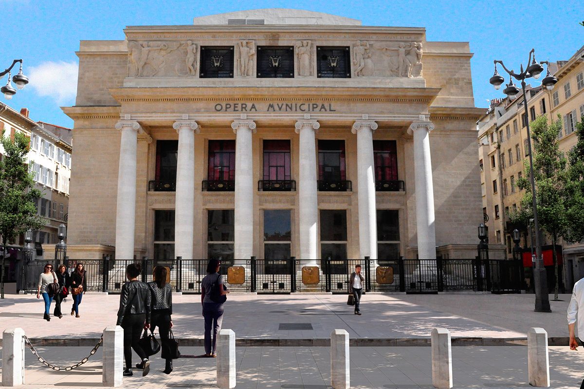 Parvis de l'opéra - Après
